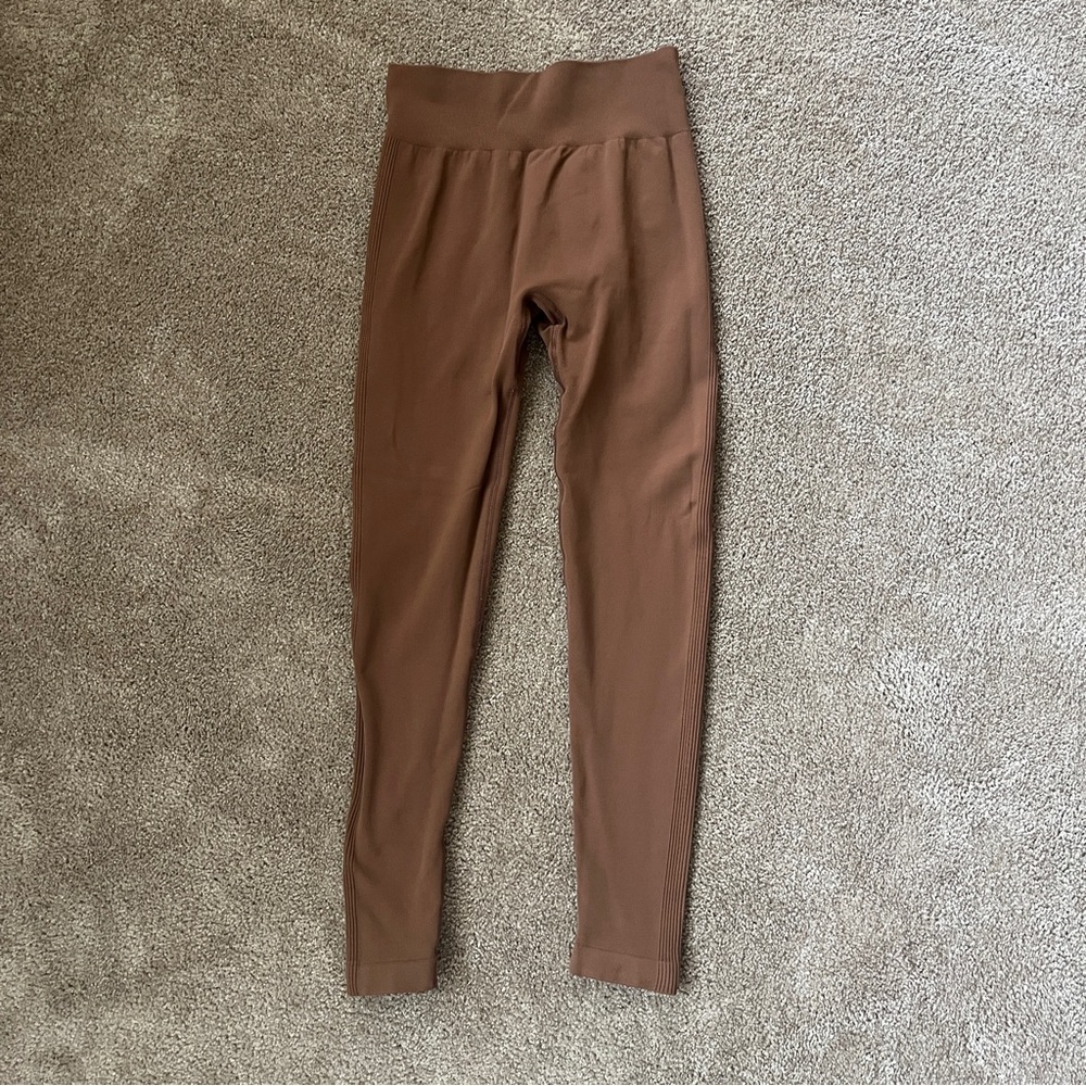 Brown Stretch Leggings